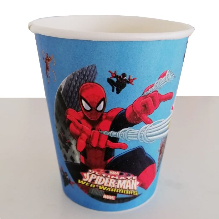 Spiderman Parti Malzemeleri Temalı Bardak 8 Adet