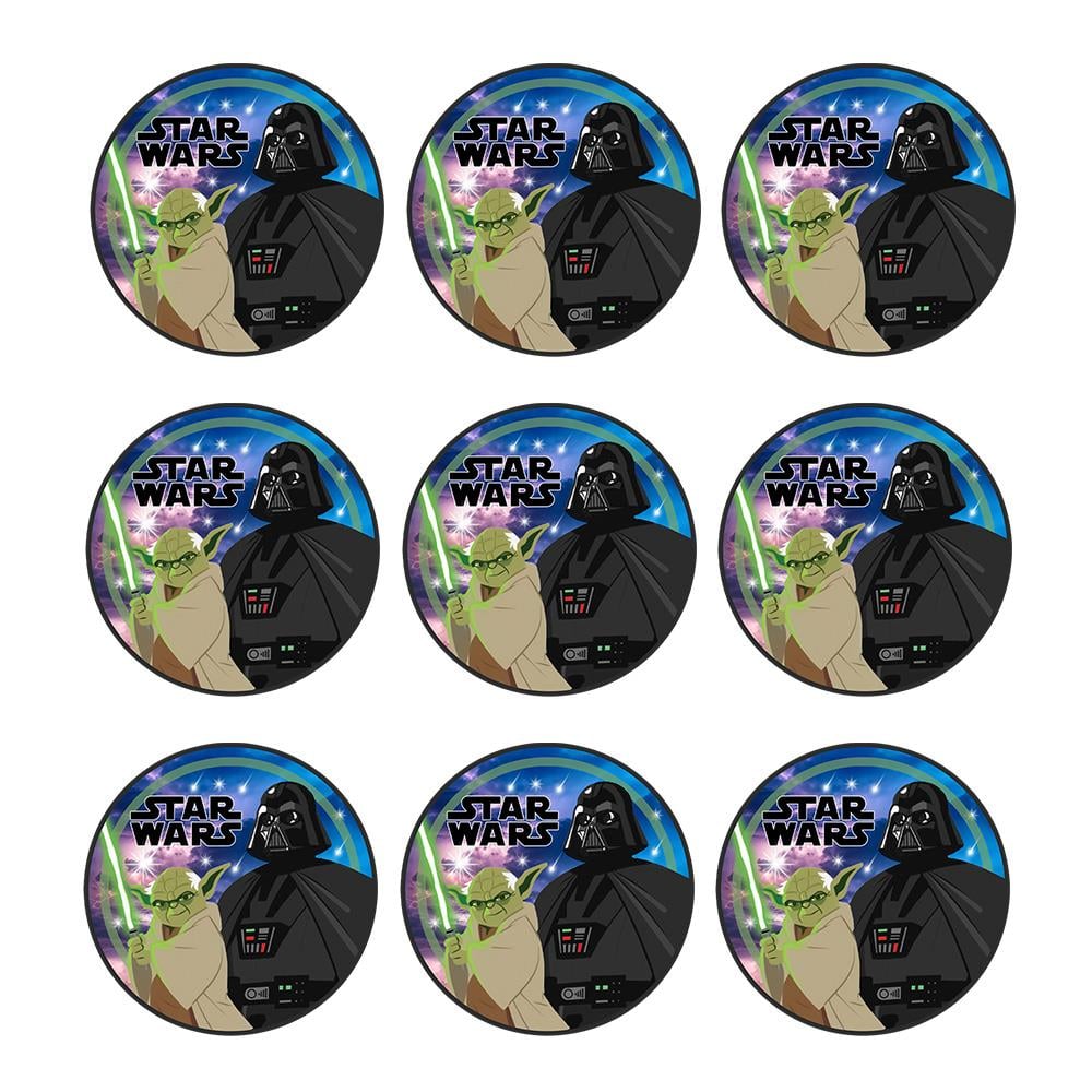 Star Wars Temalı Çıkartma 5 cm 10'lu