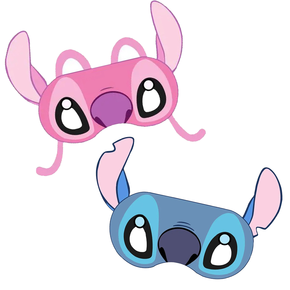 Stitch Temalı 2'li Kağıt Maske