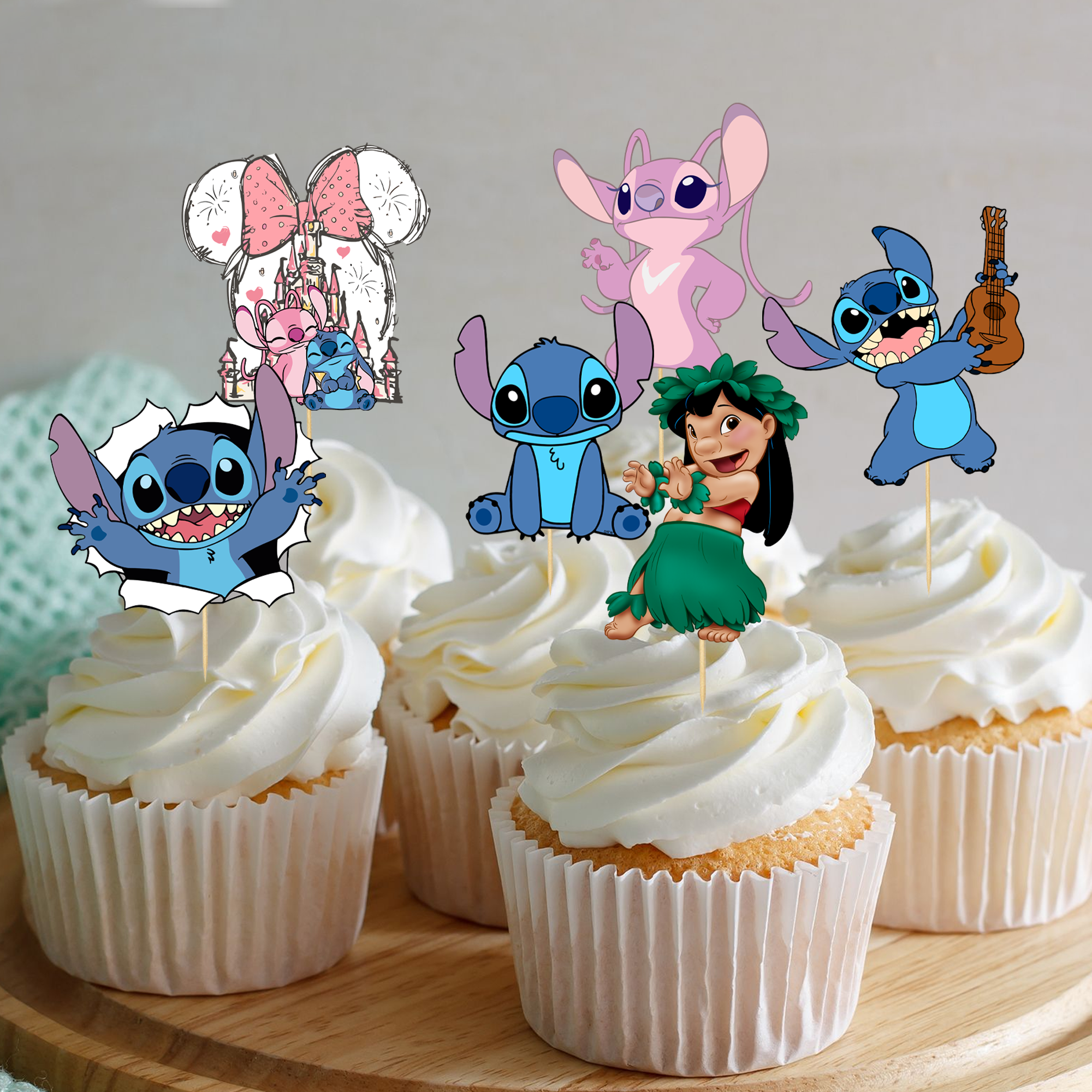 Stitch Temalı Özel Kesim Kürdan 6'lı