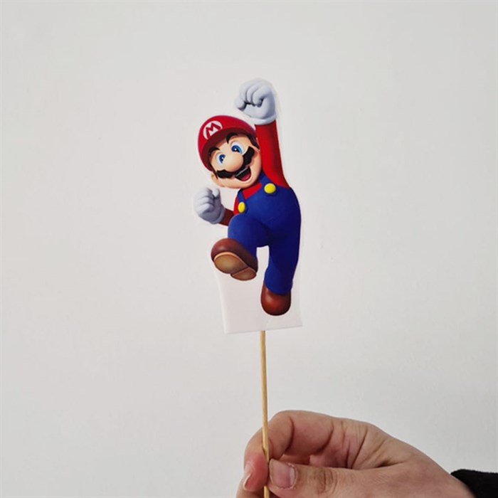 Super Mario Çubuklu Maket Süs
