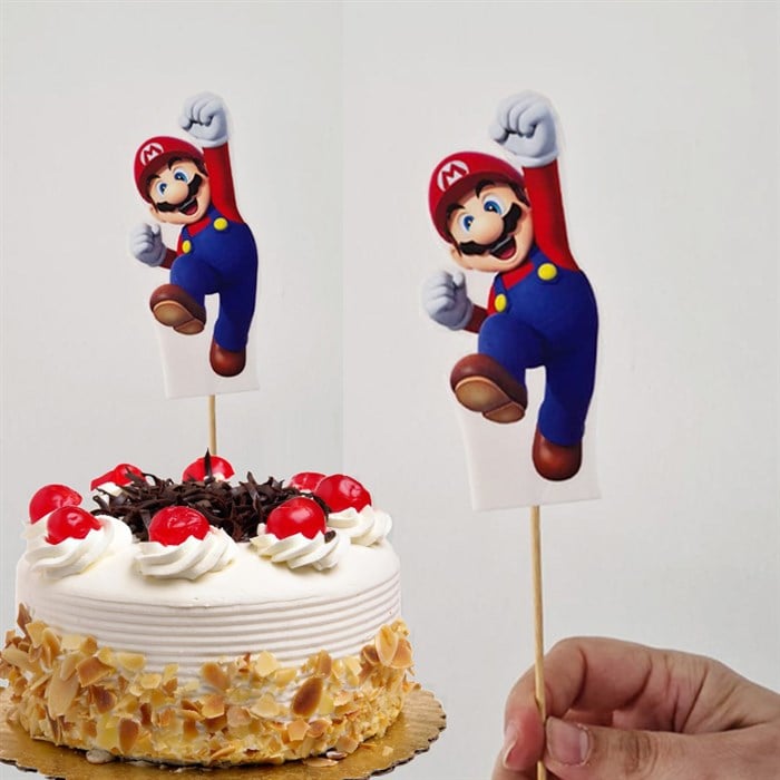 Super Mario Çubuklu Maket Süs