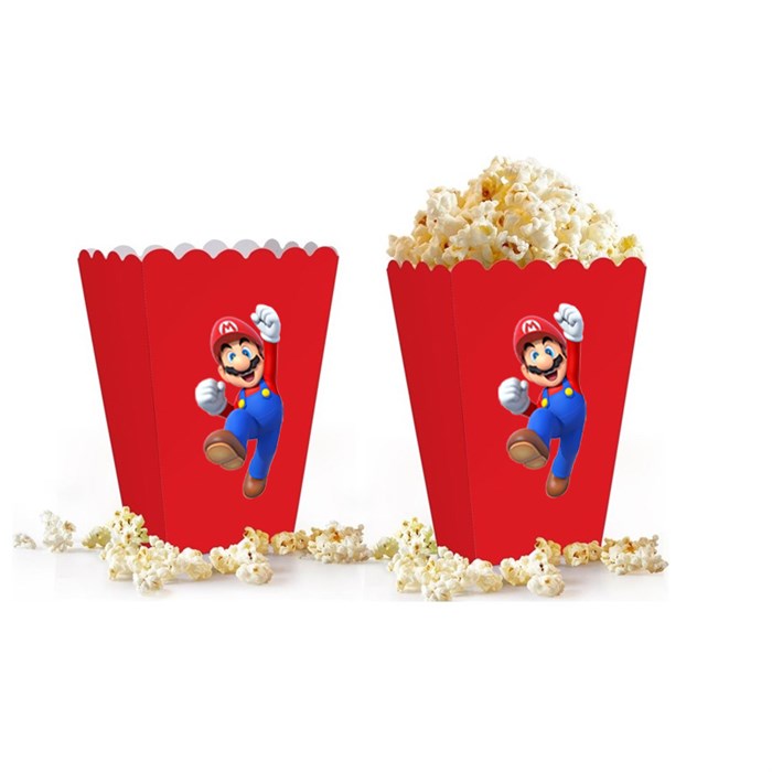 Super Mario Mısır Popcorn Kutusu 5 Adet