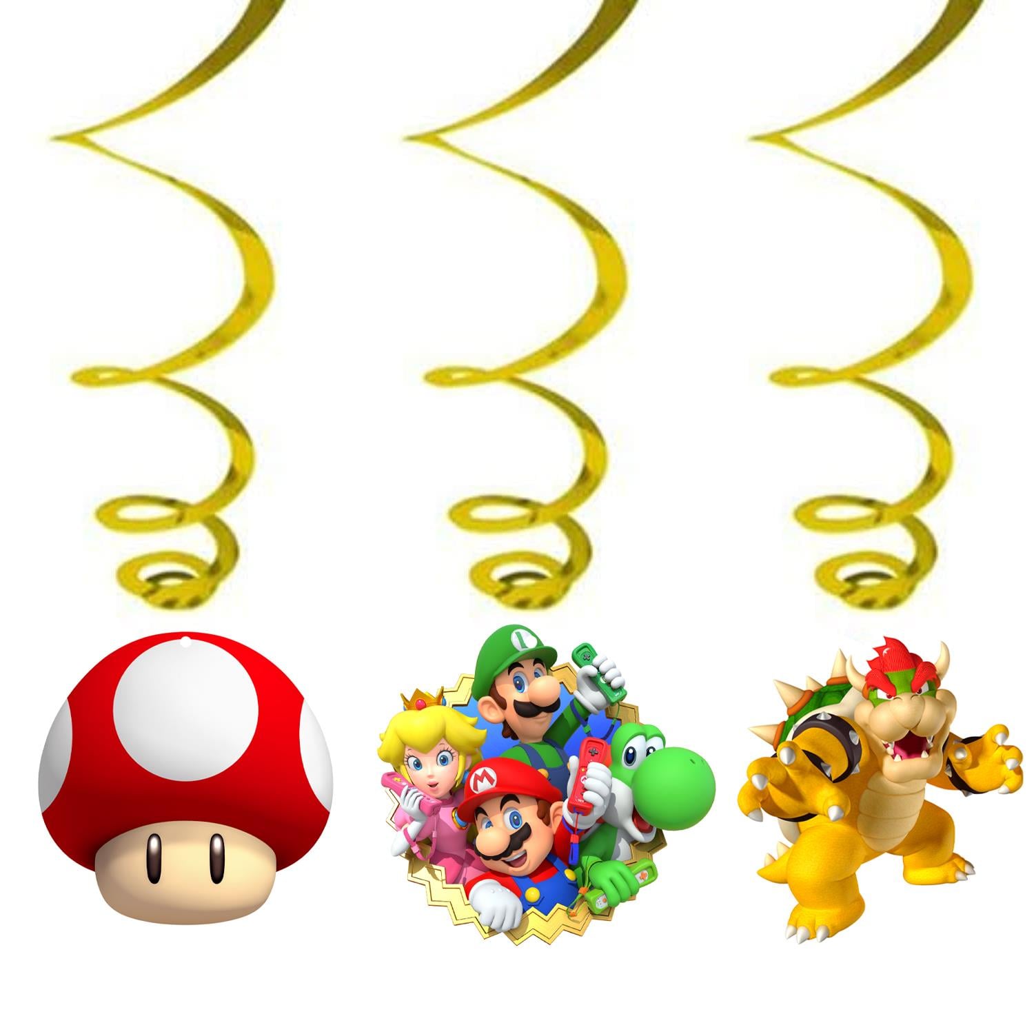 Super Mario Sarkıt Asma İp Süs 3'lü