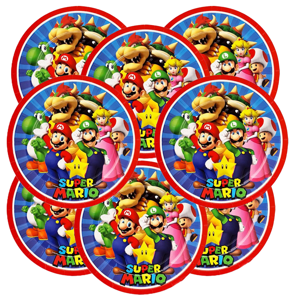 Super Mario Temalı 8 Kişilik Doğum Günü Seti