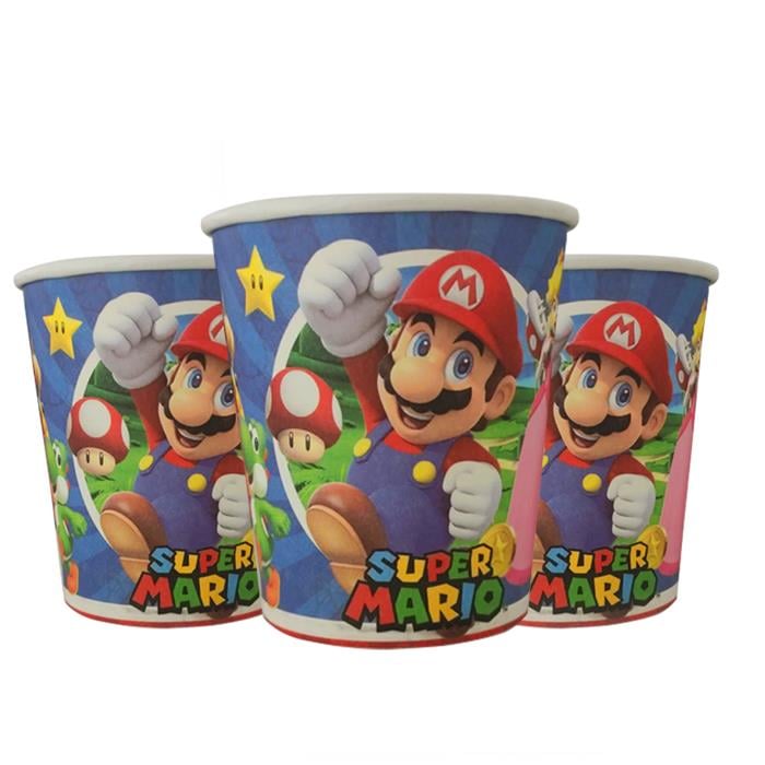 Super Mario Temalı Karton Bardak 8 adet