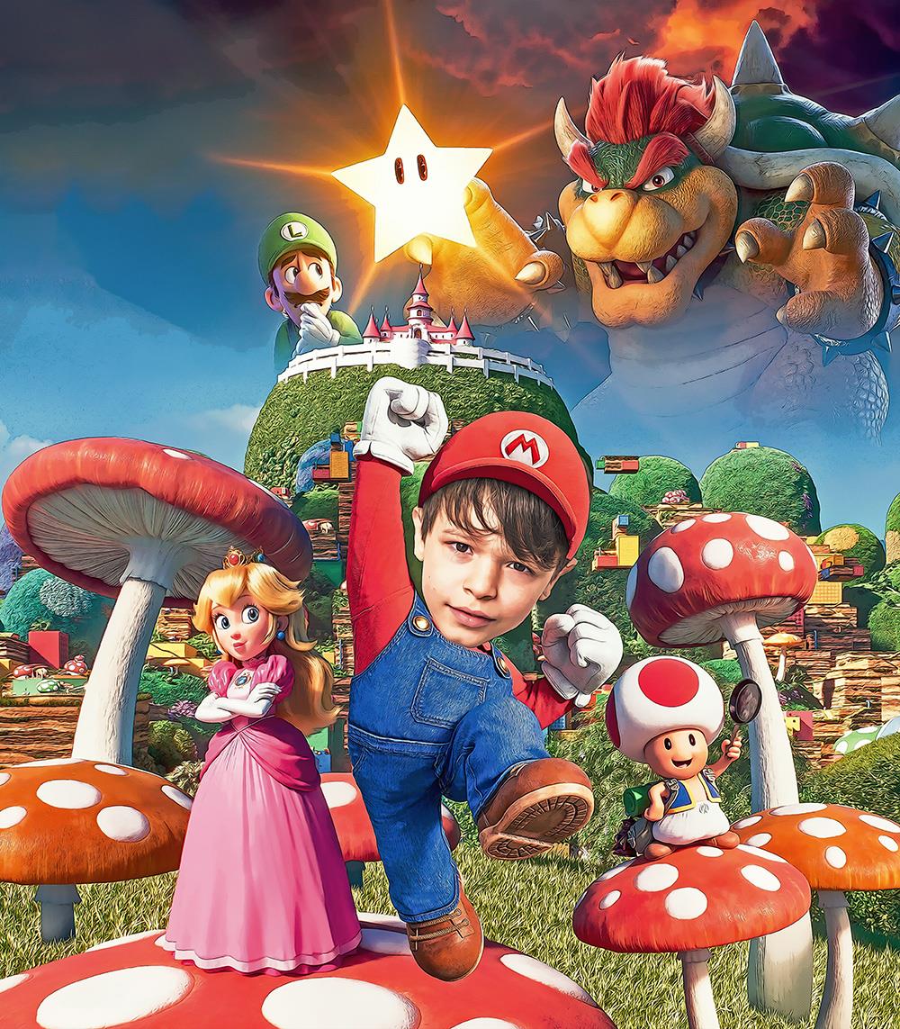 Super Mario Temalı Kişiye Özel Poster