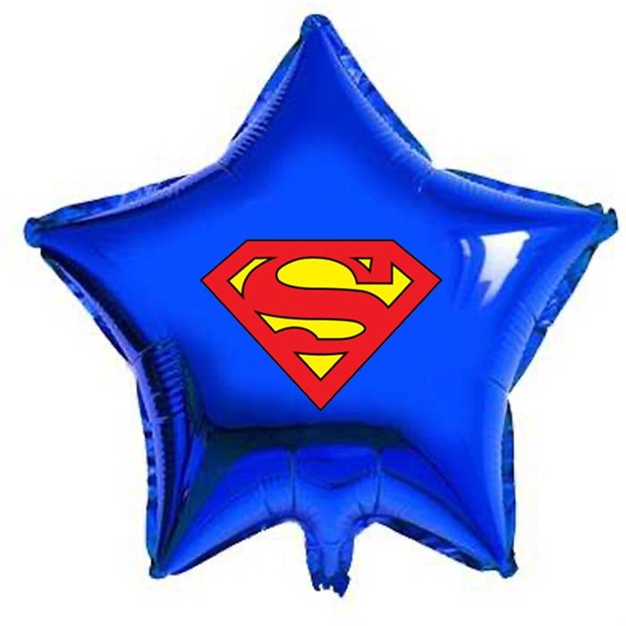 Superman Stickerlı Yıldız Folyo Balon
