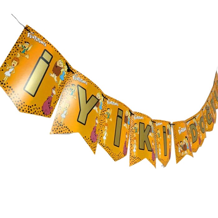 Taş Devri İyi ki Doğdun Yazısı 200 cm