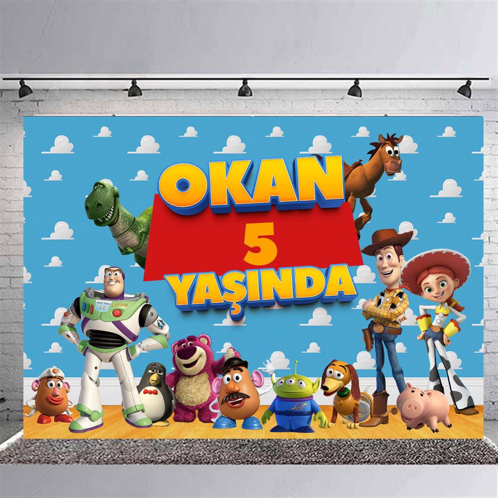 Toy Story Temalı Kişiye Özel Doğum Günü Afişi