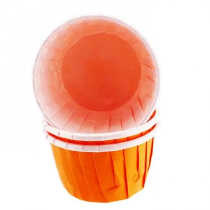 Turuncu Cupcake Kek Kapsülü - 25 Adet