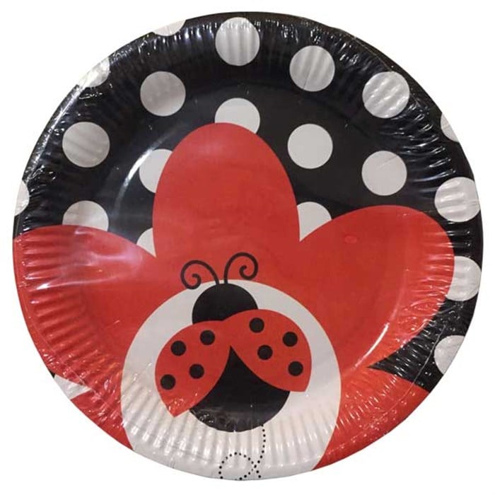 Uğur Böceği Doğum Günü Temalı Tabak 8 Adet