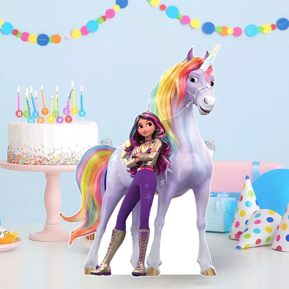 Unicorn Akademisi Temalı Ayaklı Dekor Pano 30 cm