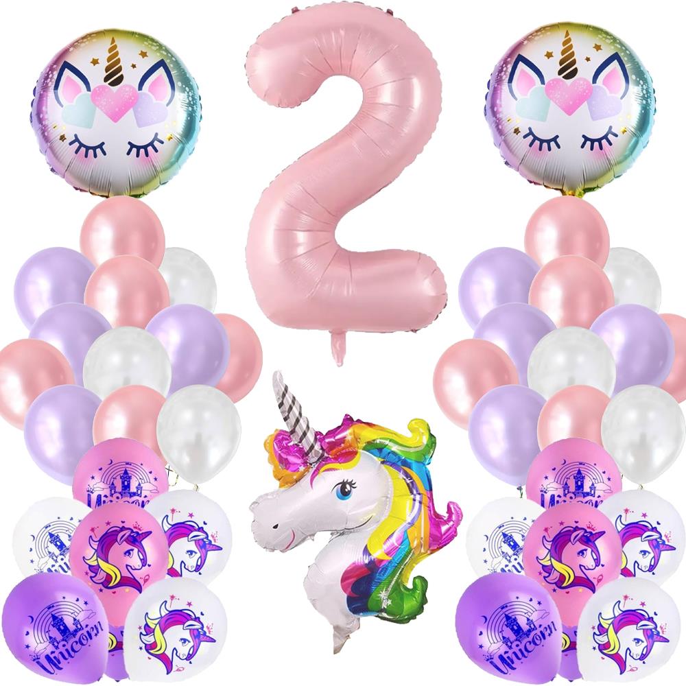 Unicorn Doğum Günü Balon Seti