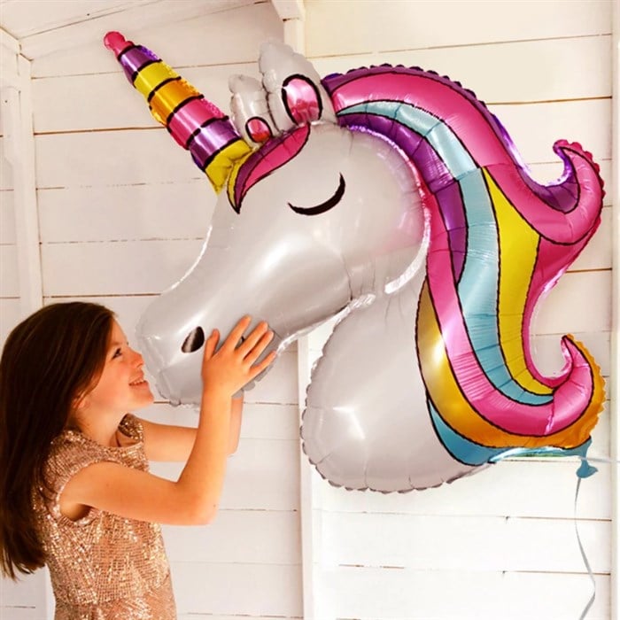 Unicorn Doğum Günü Temalı Büyük Folyo Balon