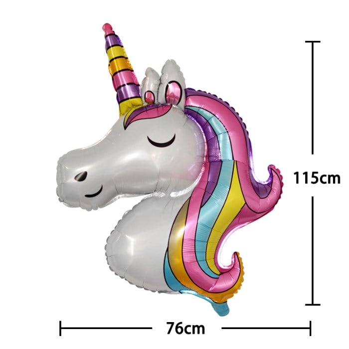 Unicorn Doğum Günü Temalı Büyük Folyo Balon