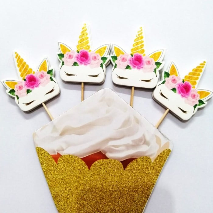 Unicorn Temalı Premium Kürdan - 8 Adet