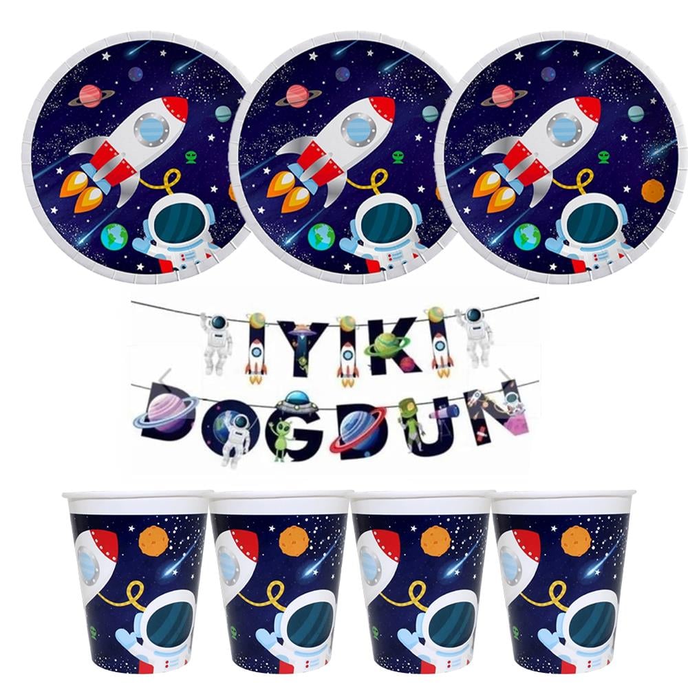 Uzay Doğum Günü Parti Seti 8 Kişilik
