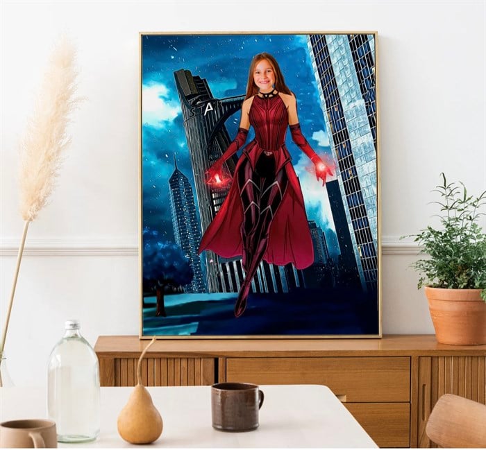 Wanda Scarlet Witch Kişiye Özel Poster