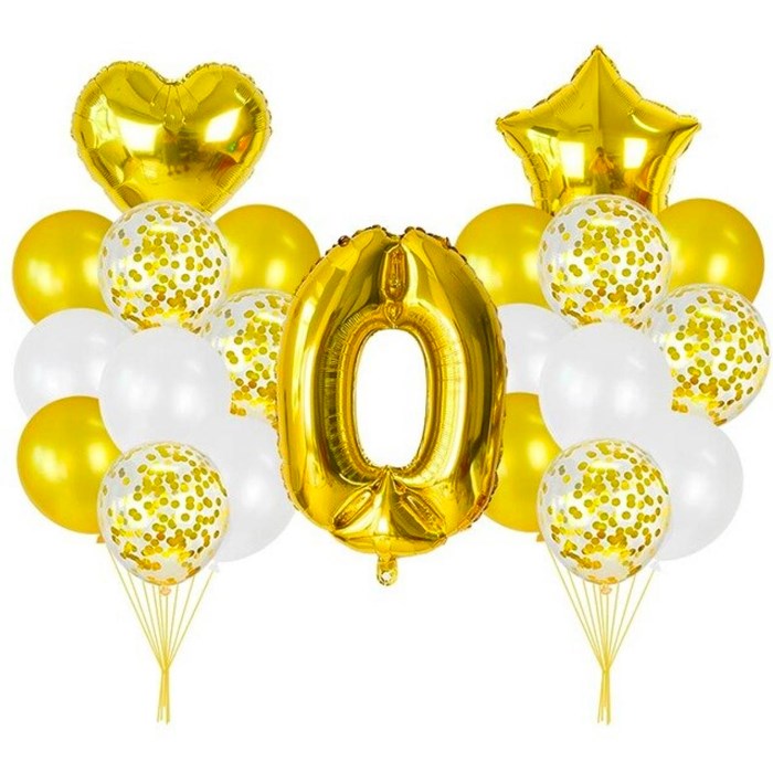 Yaş Seçenekli Gold Balon Seti
