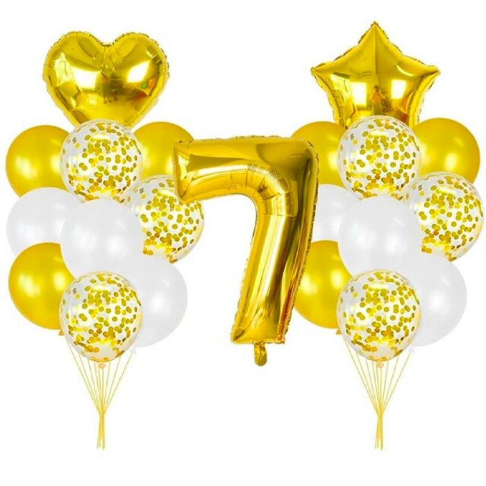 Yaş Seçenekli Gold Balon Seti