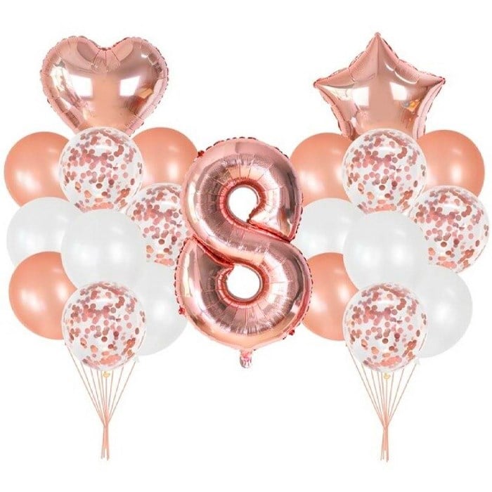 Yaş Seçenekli Rose Balon Seti