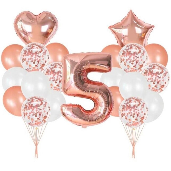 Yaş Seçenekli Rose Balon Seti