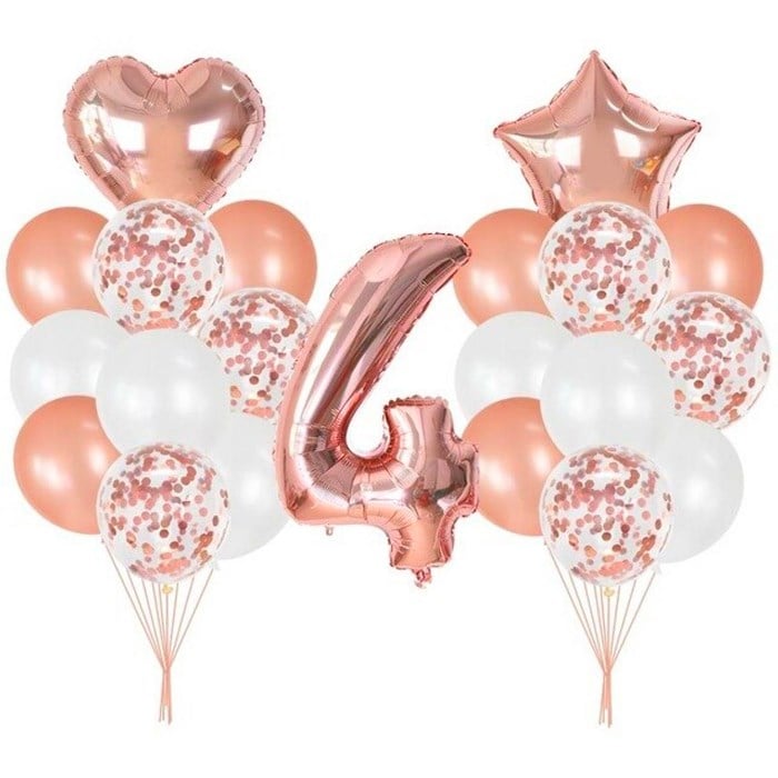 Yaş Seçenekli Rose Balon Seti