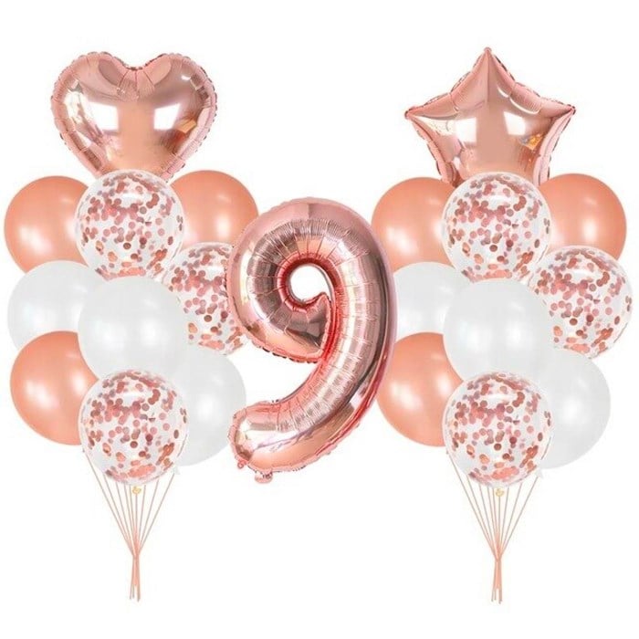 Yaş Seçenekli Rose Balon Seti