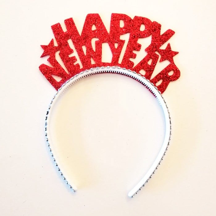 Yılbaşı Happy New Year Kırmızı Taç