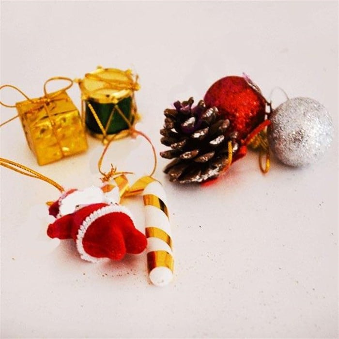 Yılbaşı Partisi Karışık Ağaç süs Seti - 10 Parça