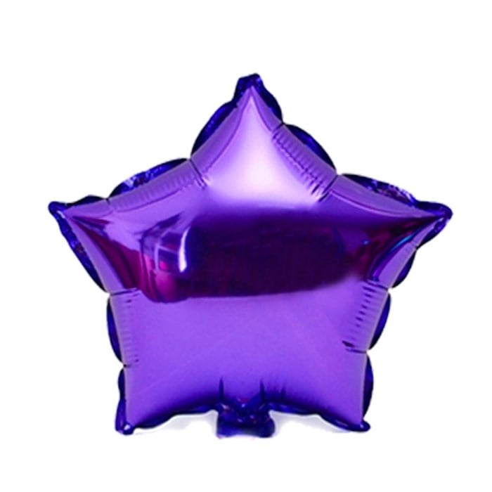 Yıldız Mor Folyo Balon - 20 cm
