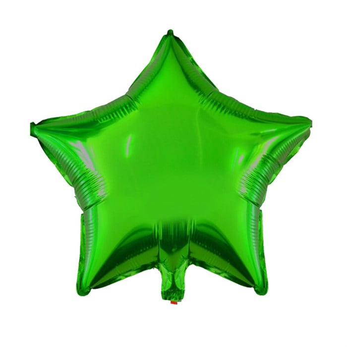 Yıldız Yeşil Folyo Balon - 40 cm