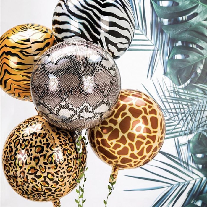 Zebra Küre Folyo Balon