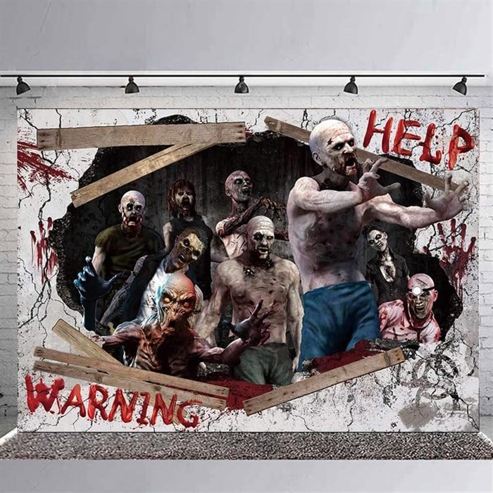 Zombie Temalı Branda Afiş - 70x100 cm