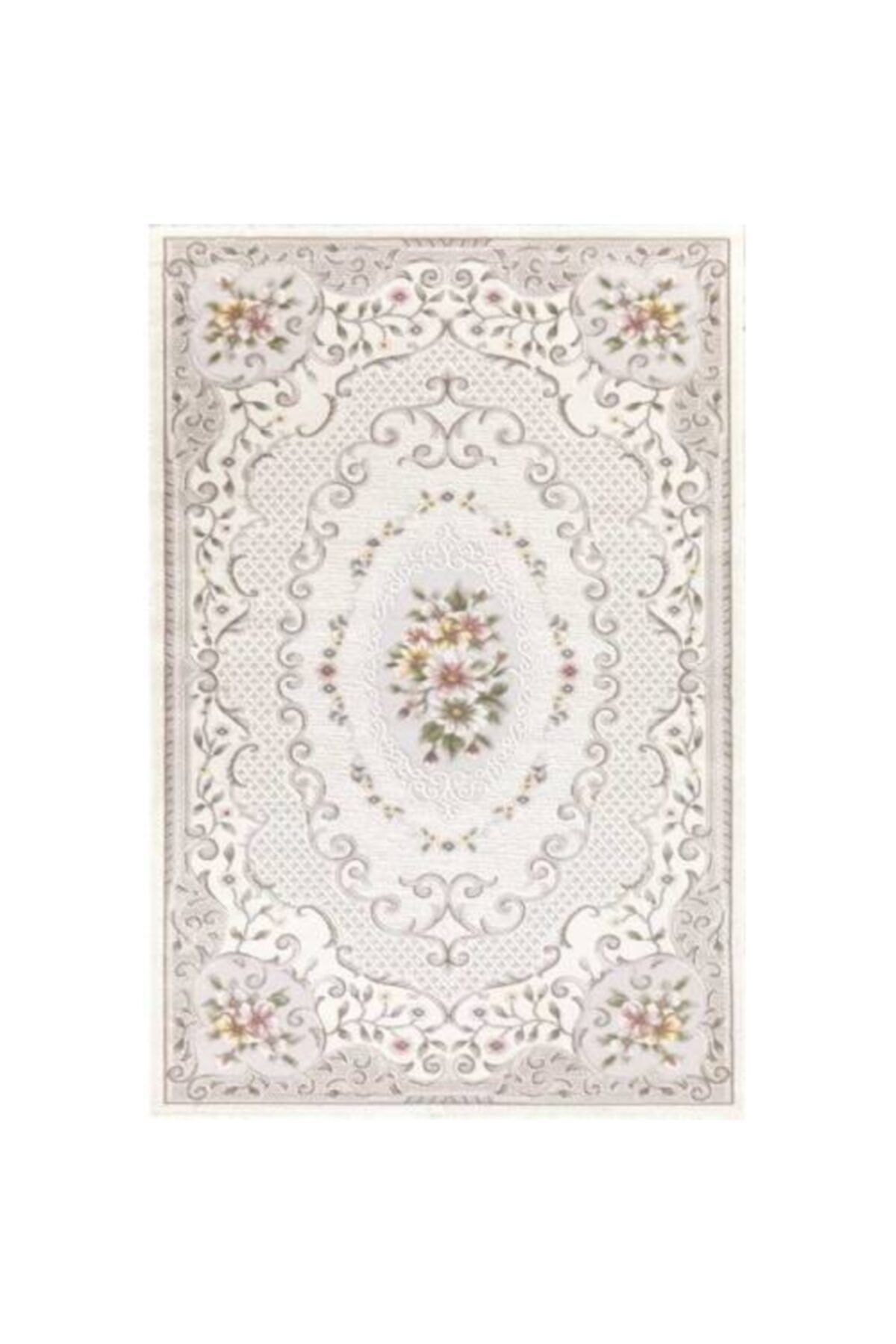  Merinos Oda halı 150x233 Resital RS009060 Krem VizonHALI