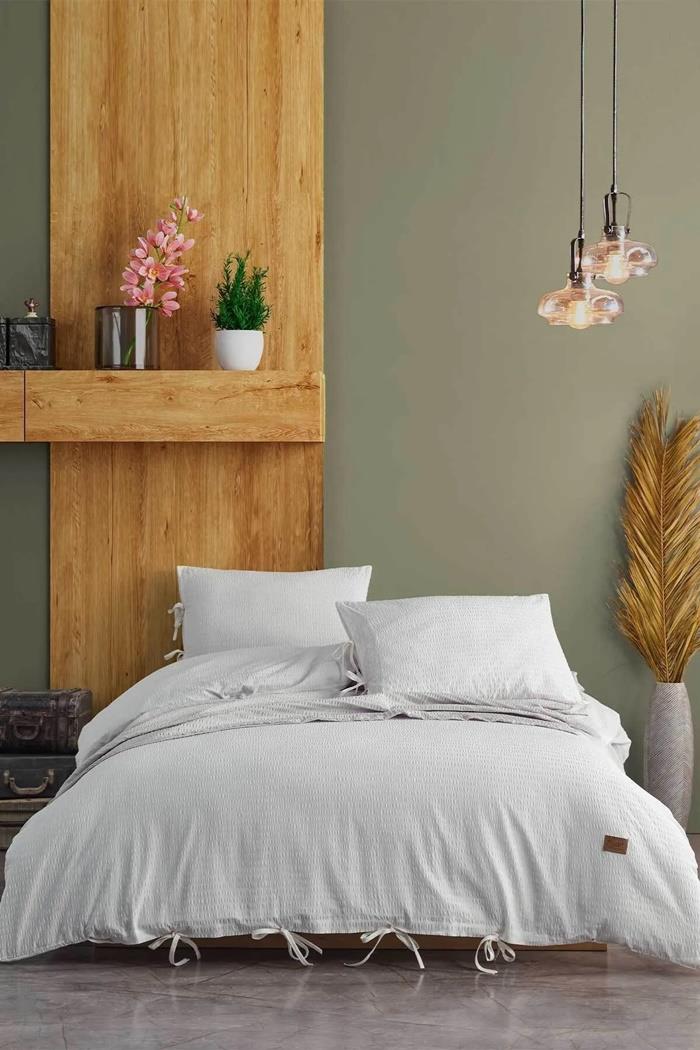 Elart Fitted Nevresim takımı çift kişilik ranfors 4 parça Cool KremÇift Kişilik Nevresim Takımları