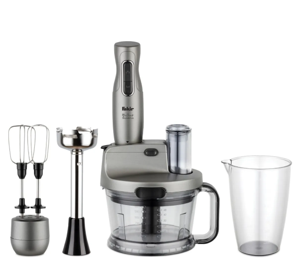 Fakir Mr Chef Quadro 1000 W Blender Seti SilverstoneMutfak Hazırlık Ekipmanları