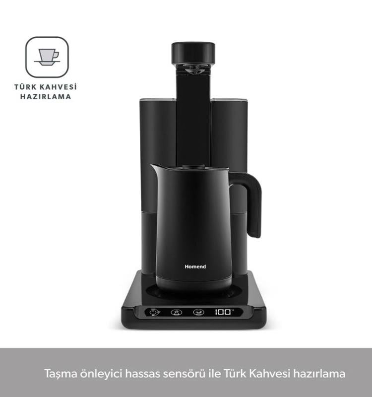 Homend Otomatik Çay ve Türk Kahve Makinesi Wifi 1781H 2in1Çay Makinesi