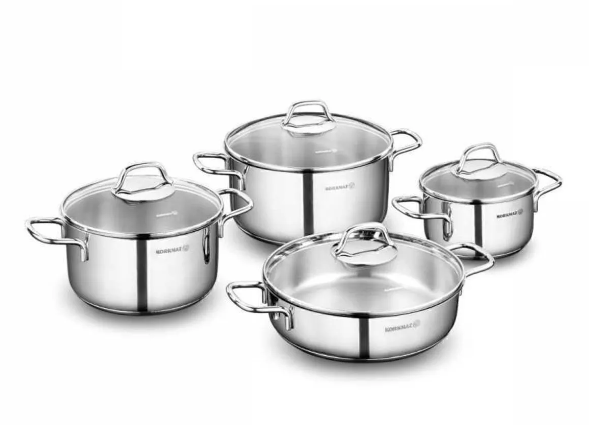 KORKMAZ Perla 8 Parça Tencere Seti A1606Tencereler
