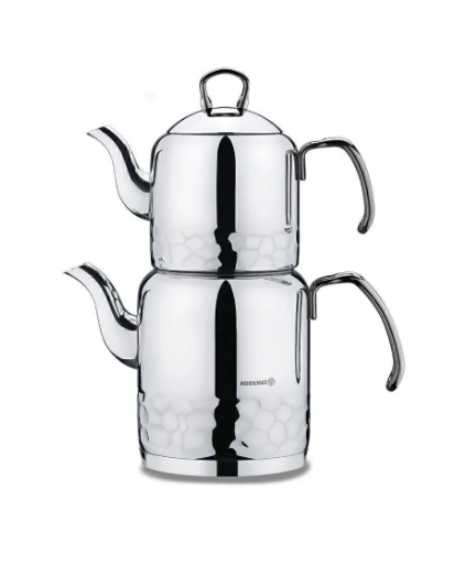 KORKMAZ A227-01 Erna Çaydanlık Takımı İnoxÇaydanlıklar