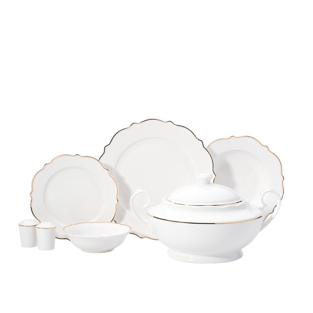 A8249 Eli̇za Collection 60 Parça Yemek Takımı GoldYemek Takımları