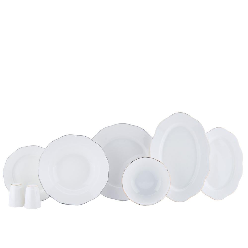  Korkmaz A8329 Rosa Collection 55 Parça Yemek Takımı AltınYemek Takımları