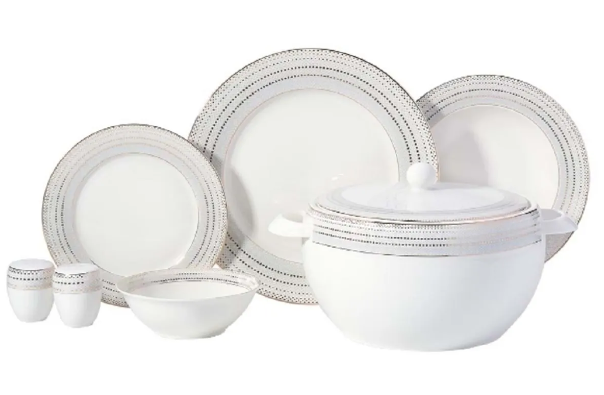 KORKMAZ Perla Collection 60 Parça 12 Kişilik Porselen Yemek Takımı A8378Yemek Takımları