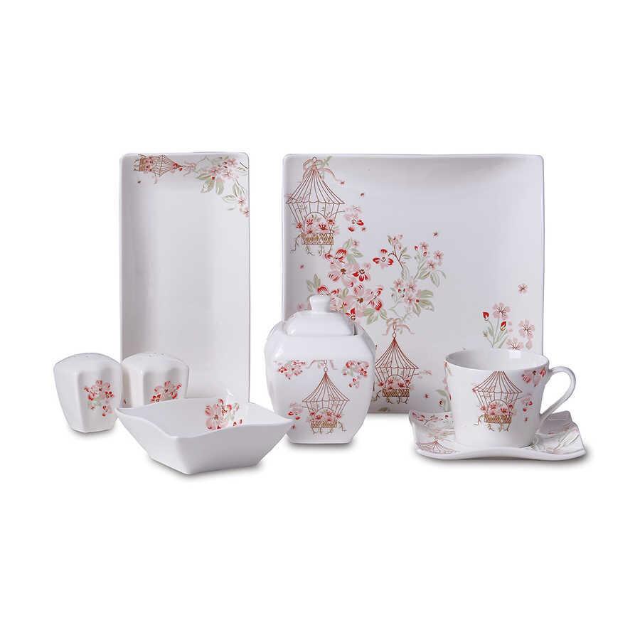 Korkmaz A8588 Li̇nk Collection 28 Parça Kare Kahvaltı TakımıKahvaltı Takımları
