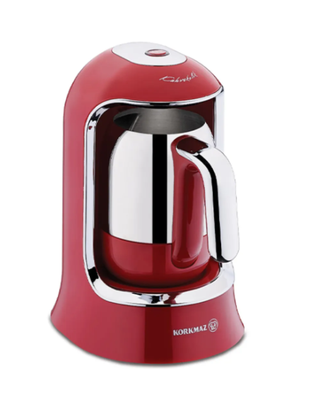 KORKMAZ Orginal Kor A860-03 Kahvekolik Kırmızı Türk Kahve MakinesiTürk Kahve Makineleri