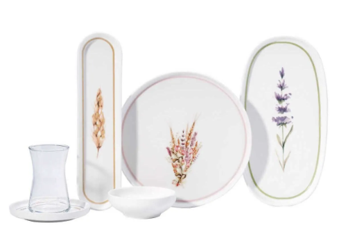 KORKMAZ Luna Collection 25 Parça Kahvaltı TakımıKahvaltı Takımları