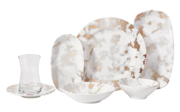 KORKMAZ Doğa Collection 26 Parça Kahvaltı TakımıKahvaltı Takımları