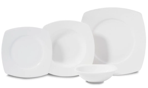 KORKMAZ Serra Collection 24 Parça Kare Yemek TakımıYemek Takımları