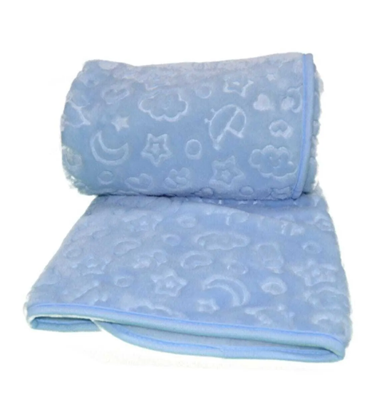 Özdilek Embos Mavi Peluş Bebek Battaniyesi 100x120 cmBattaniye
